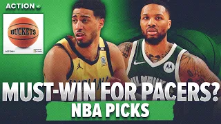 FADE Damian Lillard & Milwaukee Bucks vs Indiana Pacers in Game 2! | NBA Picks & Odds | Buckets