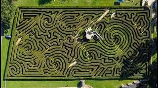 Cutting the Hedge Maze at Longleat