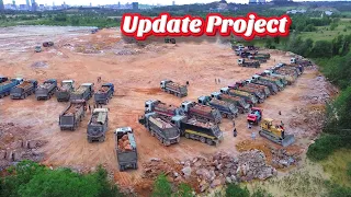 Amazing Update Project Completely95%With Dozer KOMATSU Skills Push Mountain Rock