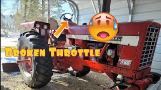 What's the Throttle Issue with the Farmall 756?