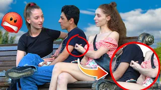 Best Hand Touching in the park Prank 😛 just for laughs😛 😛