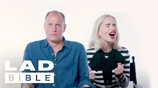 Solo: A Star Wars Story's Emilia Clarke And Woody Harrelson Talk World Cup & Game of Thrones