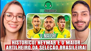 Profª de Geografia Reage｜♫ HISTÓRICO! NEYMAR É O MAIOR ARTILHEIRO DA SELEÇÃO BRASILEIRA! ｜REACT