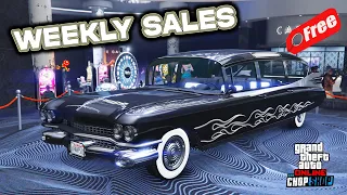 GTA 5 Online WEEKLY SALES | BALLER ST-D | CARS TO BUY! | NEW DLC CAR! | Weekly Update | FREE CARS |