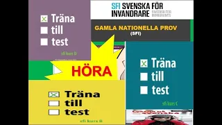 GAMLA PROV FÖR SFI 2024 KURS B,C,D #Hörförståelse#TRÄNA TILL TEST KURS B,C,D 2024#sfi2024