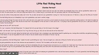 Little Red Riding Hood by Charles Perrault.