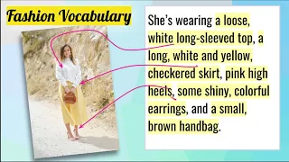 Intermediate - 1.2 - Describing Clothes - English Lesson on Fashion Vocabulary & Grammar