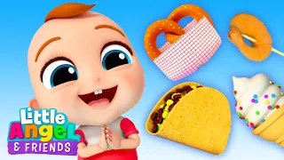 Food and Flavors Song | Little Angel And Friends Kid Songs