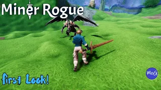 New Fantasy Crafting Building Game That Is Fun! Miner Rogue Demo PC Gameplay | First Look!