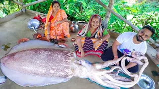 Squid খেতে এত ভালো আগে জানলে আরো অনেকগুলো নিয়ে আসতাম | Squid Cutting & cooking |