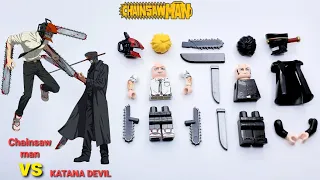 Lego katana devil vs chainsawman scene japanese anime