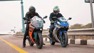 2023 KTM RC390 VS Yamaha R3 | Top End!