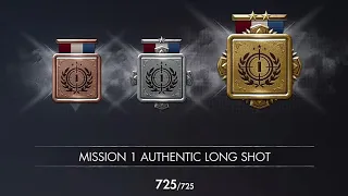 Sniper Elite 5 authentic long shot 725m mission 1 gold medal