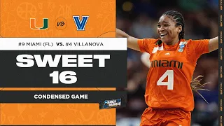 Miami (FL) vs. Villanova - Sweet 16 NCAA tournament extended highlights