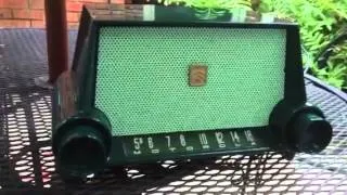 Motorola green vintage radio