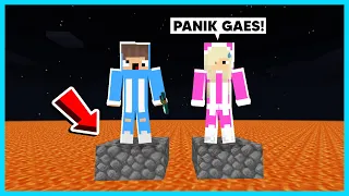 MIPAN & ZUZUZU Main Minecraft Tapi Lava Naik Setiap Detik! BANJIR LAVA - Minecraft Survival