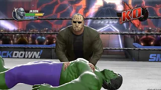 WWE All Stars - Smackdown ( Jason Vs. Hulk ) Gameplay 4K 60FPS Only Fun