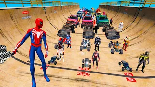 Spiderman ps4 jumping skateboard Ramps Stan Lee Superman Venom Stacy Gwen Freddy Krueger Hulk red