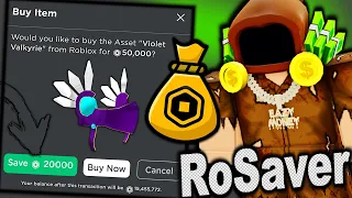 SAVE ROBUX AUTOMATICALLY With RoSaver! (Robux Saving Button Extension Setup)