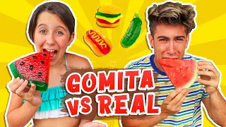 GIANT GUMMY vs REAL FOOD 🍉🍭 EXTREME! | Alejo Igoa