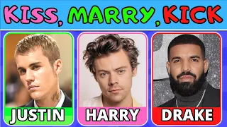 KISS, MARRY, KICK! | Would You Rather | 2023 MALE Singers Edition