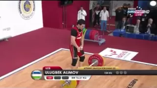 2013 World Weightlifting Championships 77 kg A Group Snatch