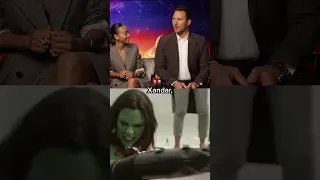 Star Lord VS Gamora! Chris Pratt's favourite scene! #GuardiansOfTheGalaxyVol3 #Marvel