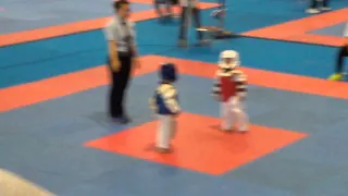 Taekwondo Baby's fight (Quinan-blue) Cute & funny