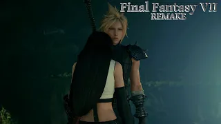 Final Fantasy VII [4K]- Cloud & Tifa share intimate moment