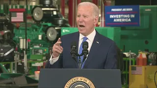 President Joe Biden speaks at Cummins Power Generation Facility in Fridley [RAW]