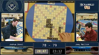 2023 Scrabble Players Championship Finals - Josh Sokol vs. Joey Mallick - Game 5