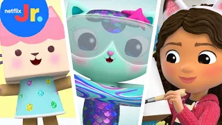 DIY Crafts With Gabby and Friends 🎨 Gabby’s Dollhouse | Netflix Jr