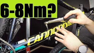 Tightening Bolts Safely - How To Use A Torque Wrench + "By Hands" Tips... Bicycle Maintenance