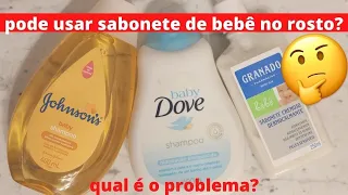 Sabonete e Shampoo de Bebê para lavar o rosto: pode ou não pode?