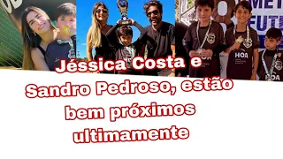 Jéssica Costa e Sandro Pedroso novamente juntos, no futebol do Filho.