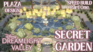 SECRET GARDEN 🌷 Cottagecore Plaza Design and Speed Build Part 1 in Disney Dreamlight Valley