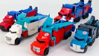 Transformers RID Power Surge Optimus Prime & Optimus Prime Truck Vehicle Transming Robot Car Toys