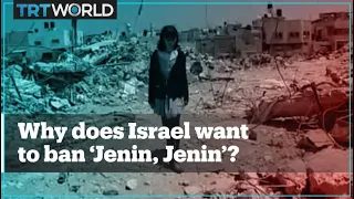 Why does Israel want to ban the documentary 'Jenin, Jenin'?