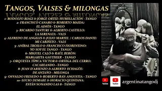 BAILANDO TANGOS, VALSES y MILONGAS: BIAGI, CANARO, TANTURI, DE ANGELIS, TROILO, D'ARIENZO & OTROS