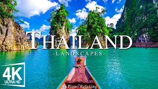 FLYING OVER THAILAND - Relaxing Music With Beautiful Natural Landscape - Videos 4K
