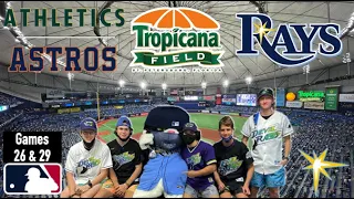 Rays vs Athletics/Astros | Tropicana Field | 2021: Games 26 & 29 | Vlog #83