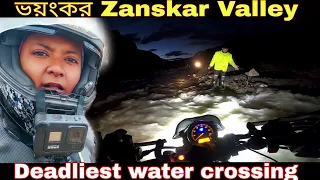 Rider girl did Zanskar Valley, Most Dangerous Water Crossing - Offroading, Shinkula Pass, Day 6