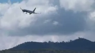 B757 Landing and go-around Tegucigalpa