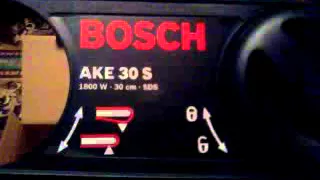 распаковка пилы BOSCH AKE 30S