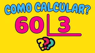 COMO CALCULAR 60 DIVIDIDO POR 3?| Dividir 60 por 3