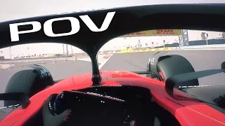 Valtteri Bottas' Forehead Helmet Cam View During F1 2023 Testing