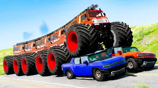 Monster Truck Crashes #16 - Beamng drive