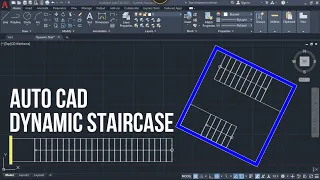 How to Create Dynamic Block Staircase in Auto CAD | Dynamic Block Tutorial | Auto CAD Tutorial