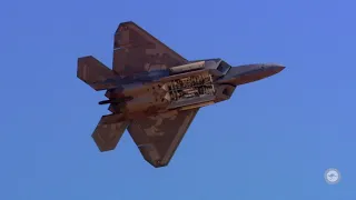 United States Air Force F-22 Raptor at #Avalon2019 airshow, Victoria, Australia