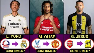 🚨ALL CONFIRMED TRANSFERS SUMMER AND RUMOURS 2024, MICHAEL OLISE TO MAN U, MBAPPÉ TO REAL MADRID ,TAH